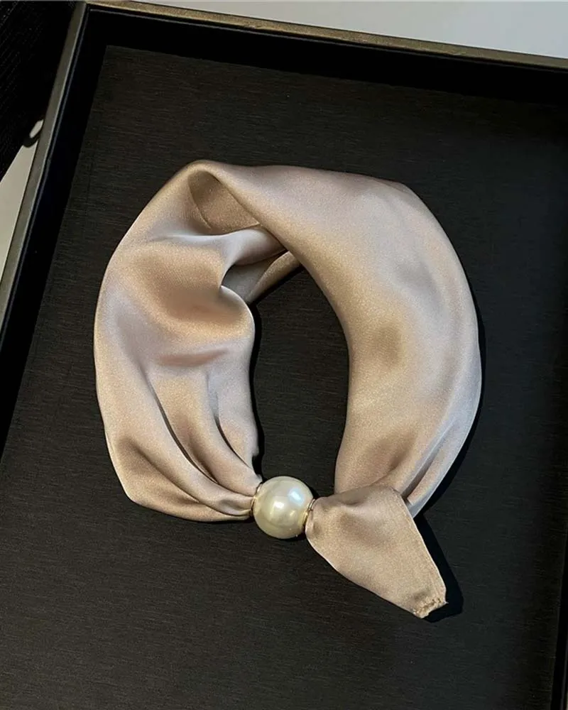 Glamour Sans Effort: Écharpe Collier De Perles 🧣
