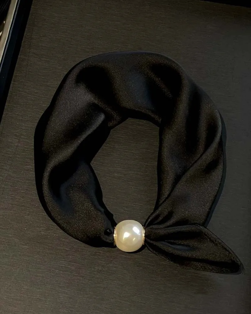 Glamour Sans Effort: Écharpe Collier De Perles 🧣