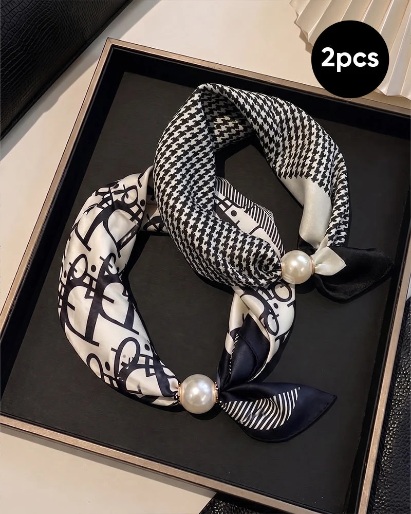 Glamour Sans Effort: Écharpe Collier De Perles 🧣