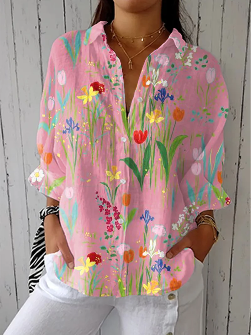 DELACROIX | Blouse Élégante Imprimée Nathalie