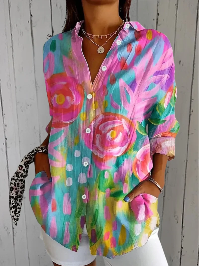 DELACROIX | Blouse Estivale Colorée Claire