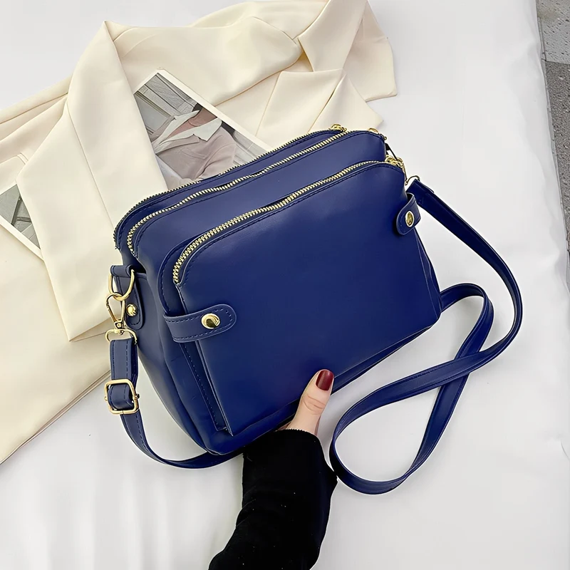 Michaela - Sac en cuir classique pour femmes avec bandoulière