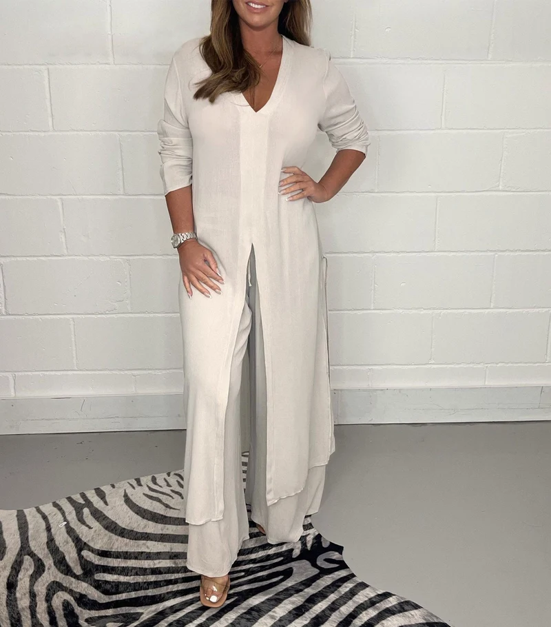 Cherly™ Ensemble Douillet à Deux Pièces