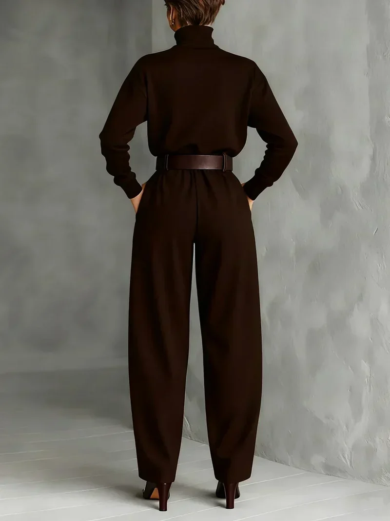 Ensemble Élégant Jessica™ : Haut Chic et Pantalons Droits