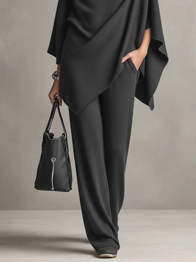 Sabriina™ | Ensemble Chic à Drapé Deux Pièces