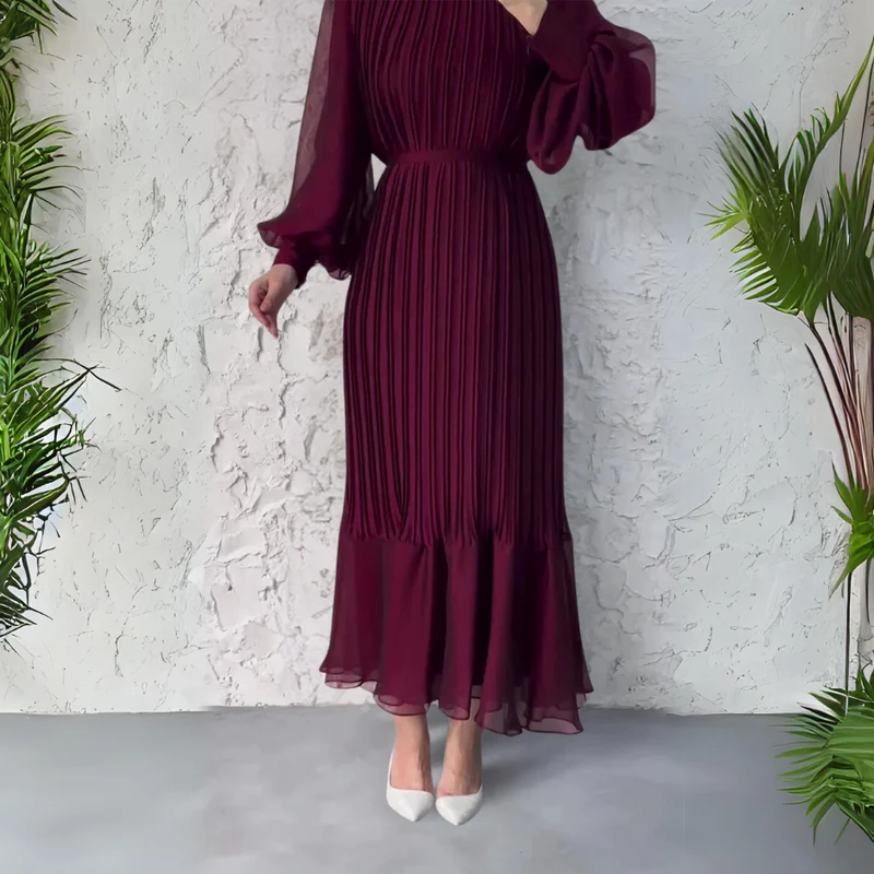 Cami | Robe de Soirée Chic Française Automne avec Accents en Maille