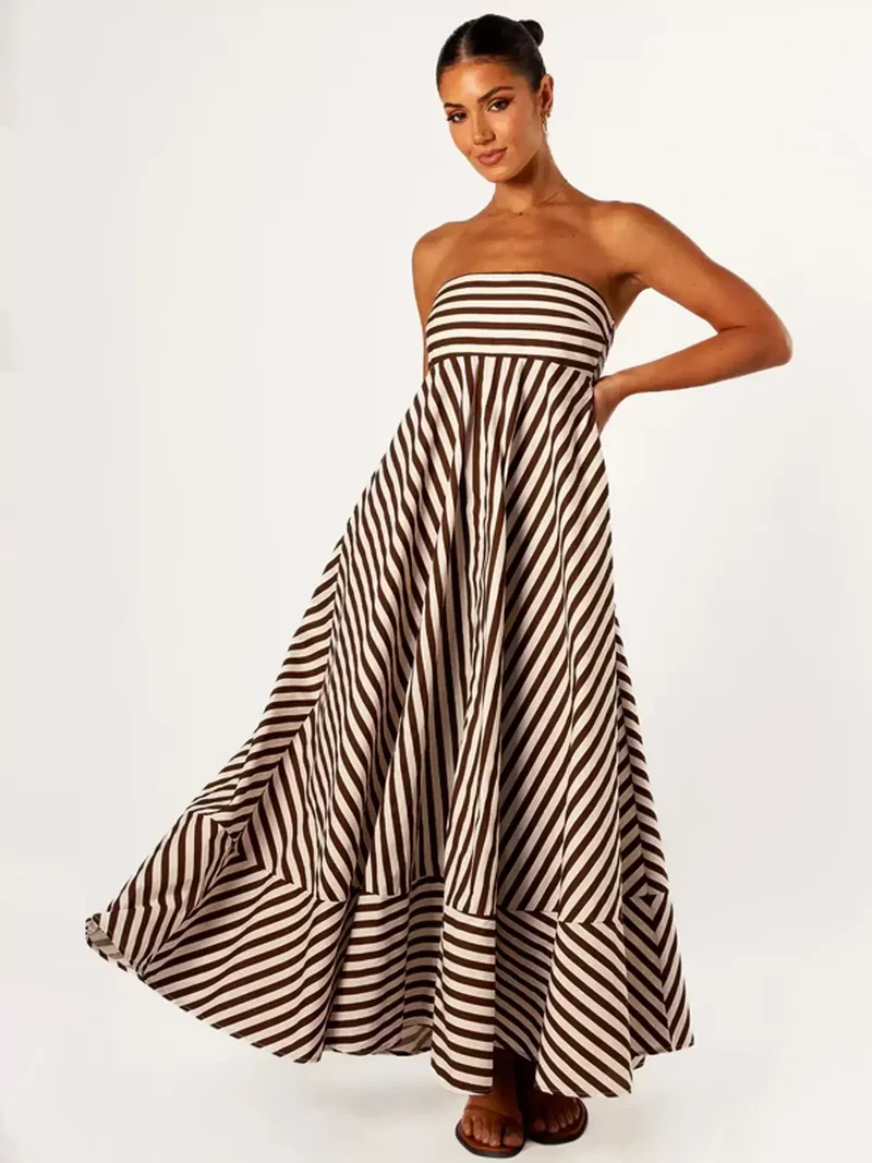 Damaris | Robe Maxi Froncée Confortable et Élégante