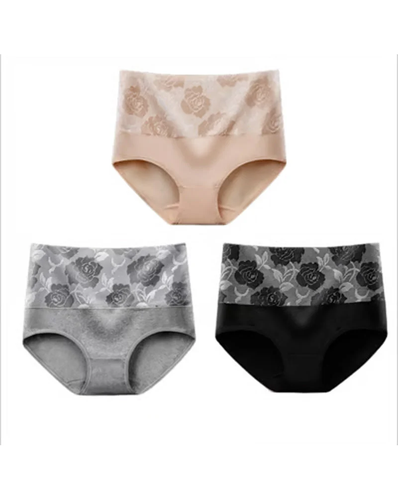 🔥 Culotte Femme Taille Haute Gain De Ventre En Coton Pur, Grande Taille