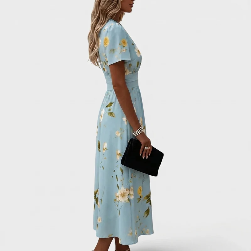DELACROIX | Robe Élégante Florale Élina