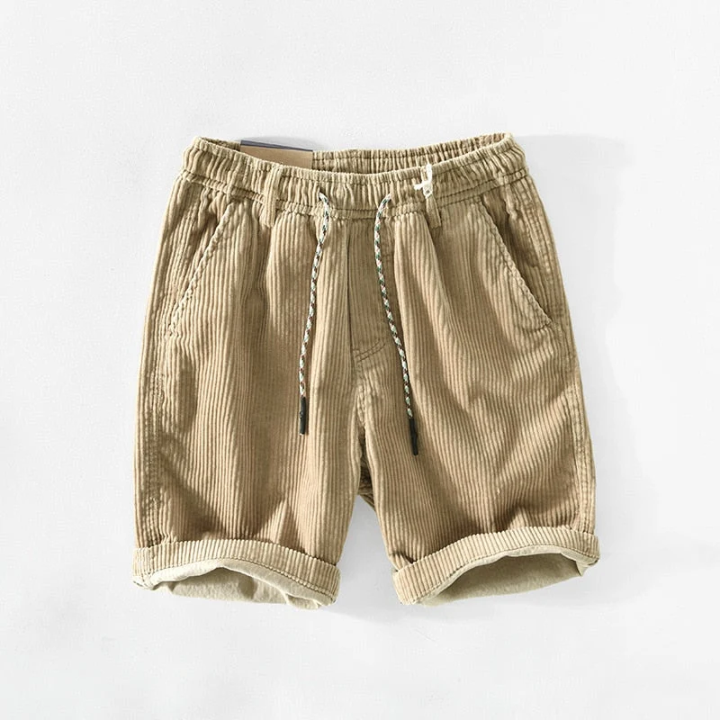 Ricky | Shorts en corduroy à coupe décontractée avec stretch confortable pour hommes