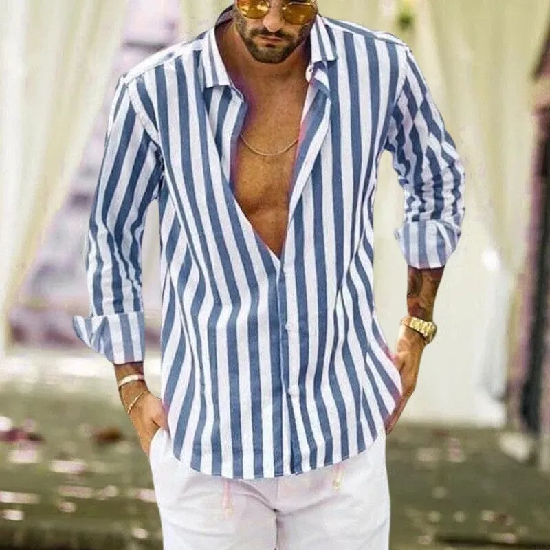 Alain | Chemise à rayures pour hommes
