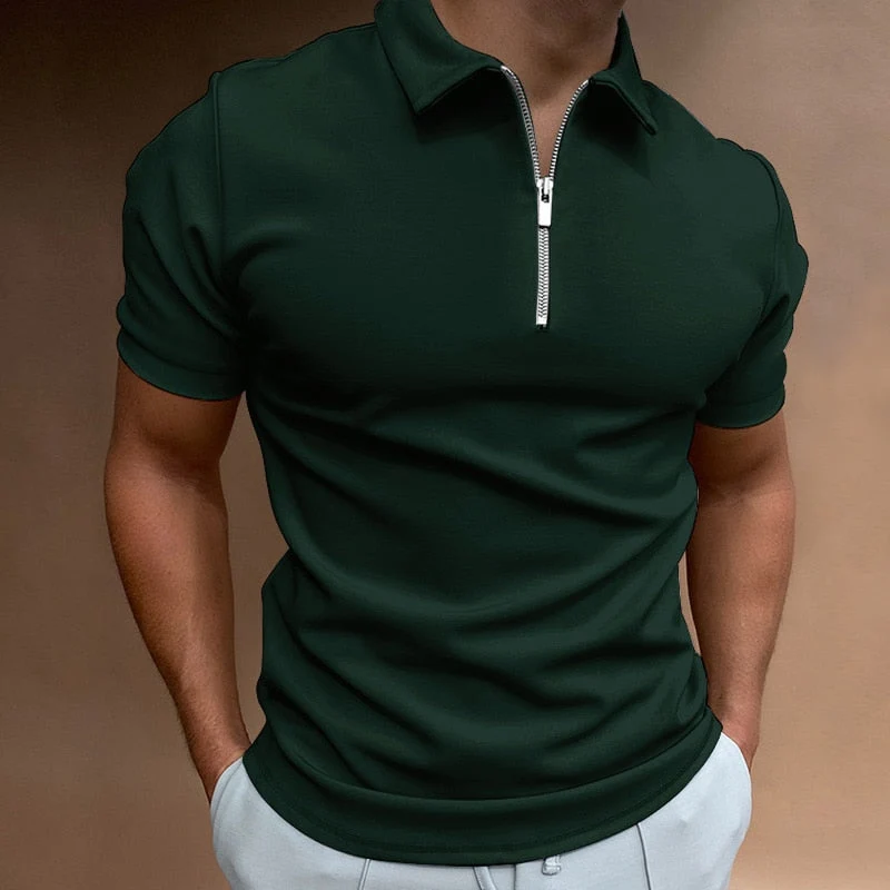 Christophe | Polo avec fermeture éclair pour hommes