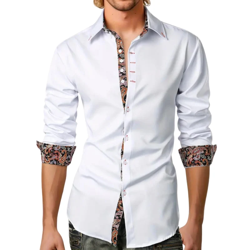 Niko | Chemise à accents Paisley pour hommes