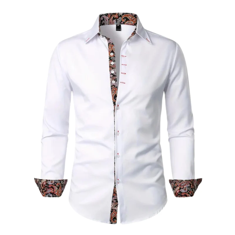 Niko | Chemise à accents Paisley pour hommes