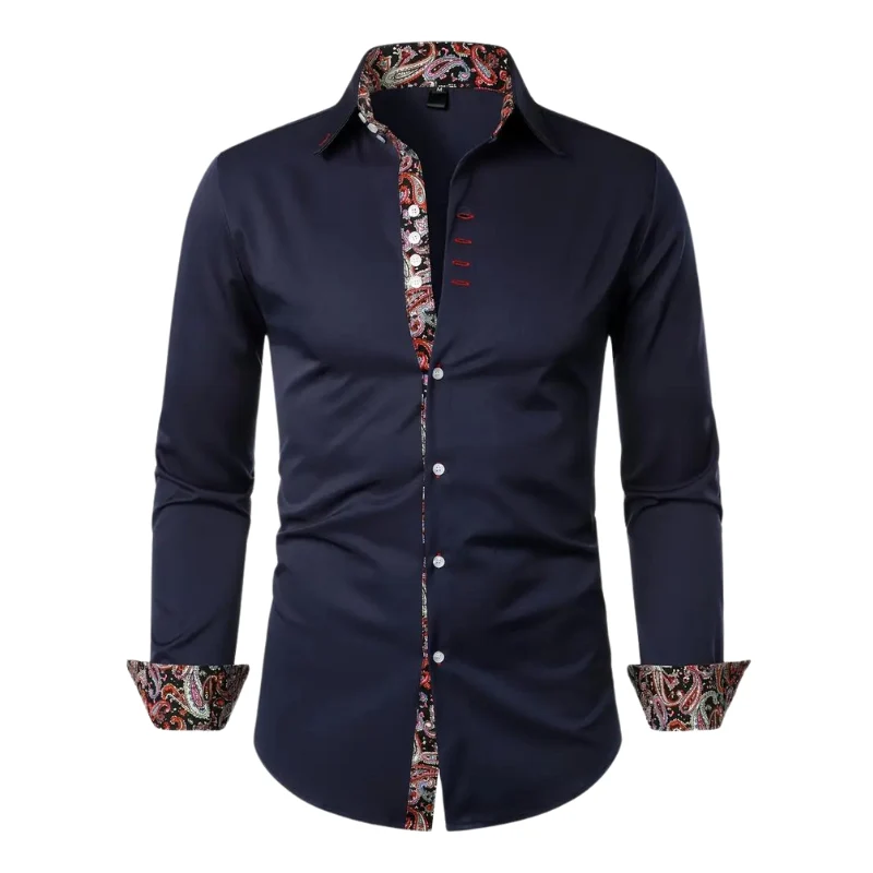 Niko | Chemise à accents Paisley pour hommes