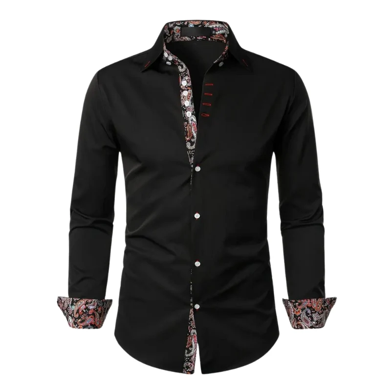 Niko | Chemise à accents Paisley pour hommes