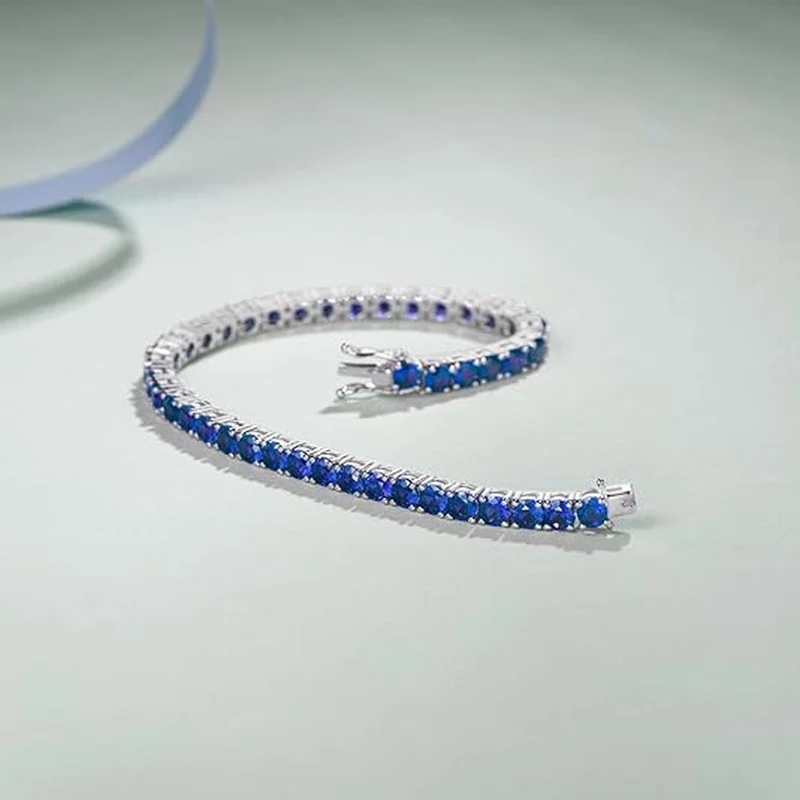 Bracelet de Tennis en Saphir