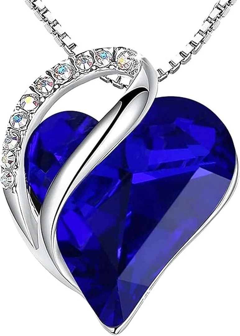 Collier de Saphir Cœur Infini