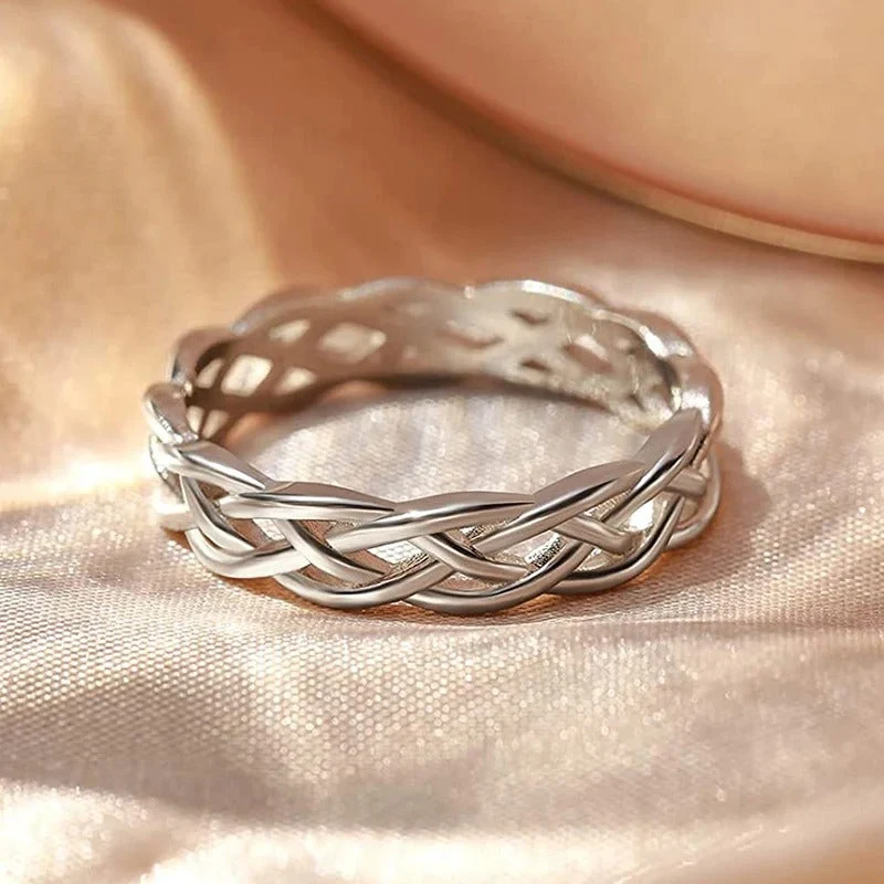 Bague en Argent Tressé