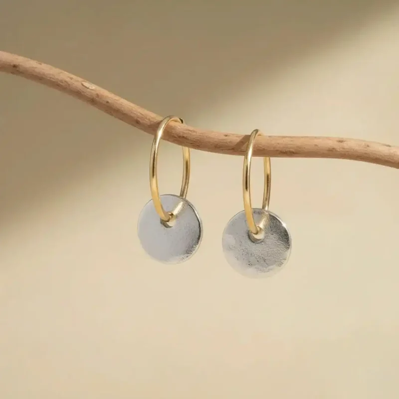 Boucles d'Oreilles Créoles Élégantes Fait Main