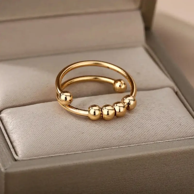 Bague en Perles Antistress et d'Anxiété