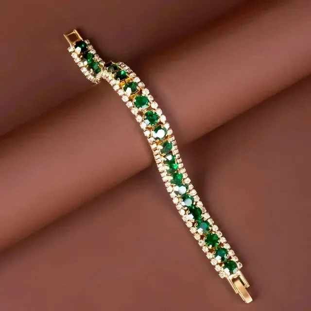 Bracelet vert et or
