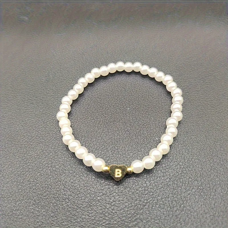 Bracelet Chic avec Initiale en Cœur (A–Z)