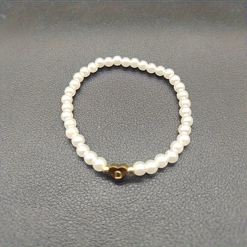 Bracelet Chic avec Initiale en Cœur (A–Z)
