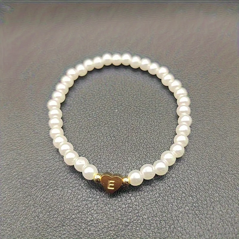 Bracelet Chic avec Initiale en Cœur (A–Z)