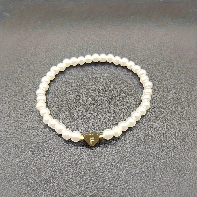 Bracelet Chic avec Initiale en Cœur (A–Z)