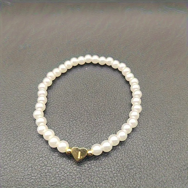 Bracelet Chic avec Initiale en Cœur (A–Z)