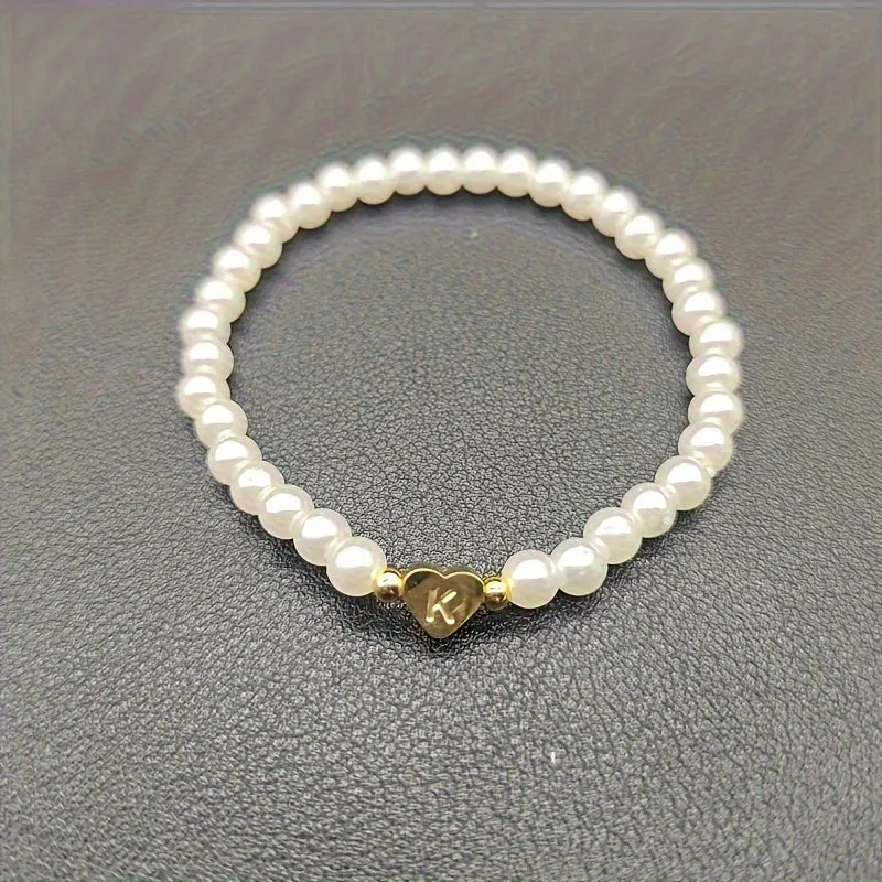 Bracelet Chic avec Initiale en Cœur (A–Z)