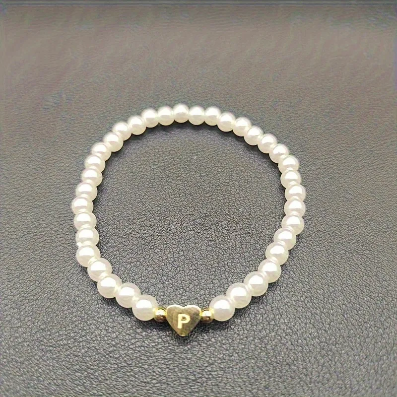 Bracelet Chic avec Initiale en Cœur (A–Z)