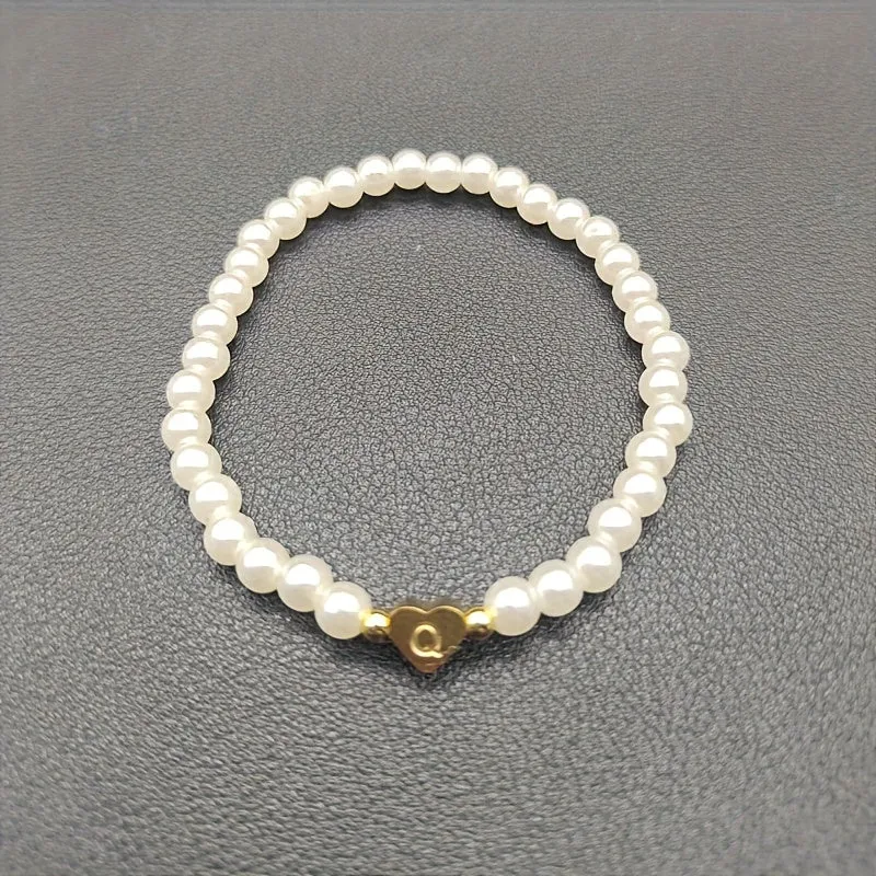 Bracelet Chic avec Initiale en Cœur (A–Z)