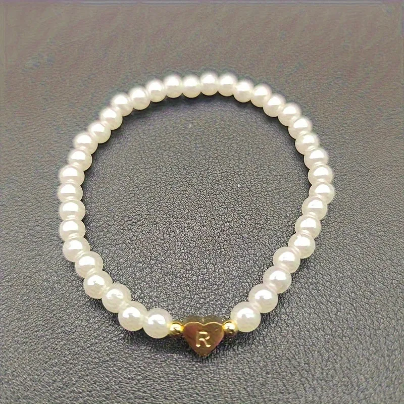 Bracelet Chic avec Initiale en Cœur (A–Z)