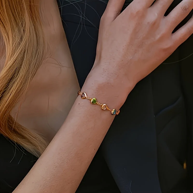 Bracelet unique en forme de cœur