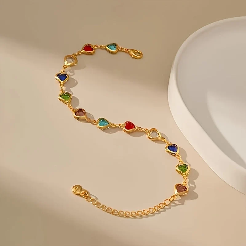 Bracelet unique en forme de cœur