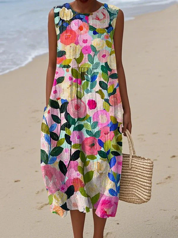 Ava | Robe Midi Fleurie