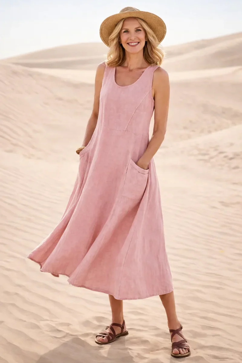 Luna | Robe Midi A-Line Confortable