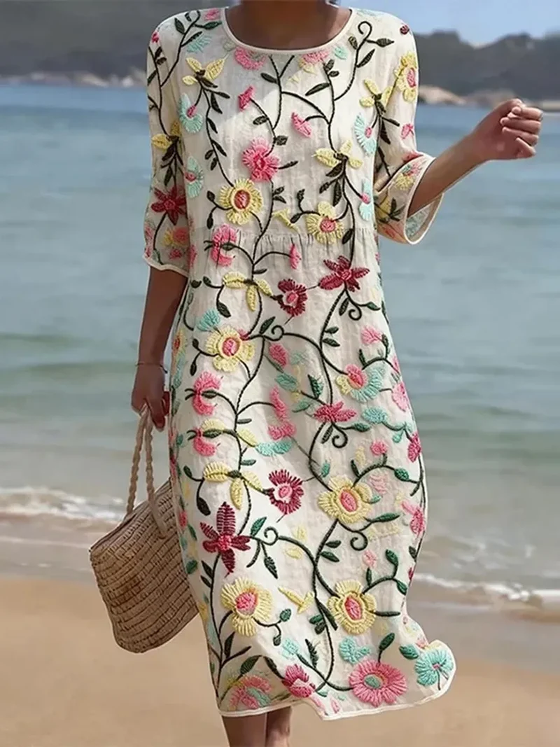 Rebecca | Robe à Motif Floral pour Femmes