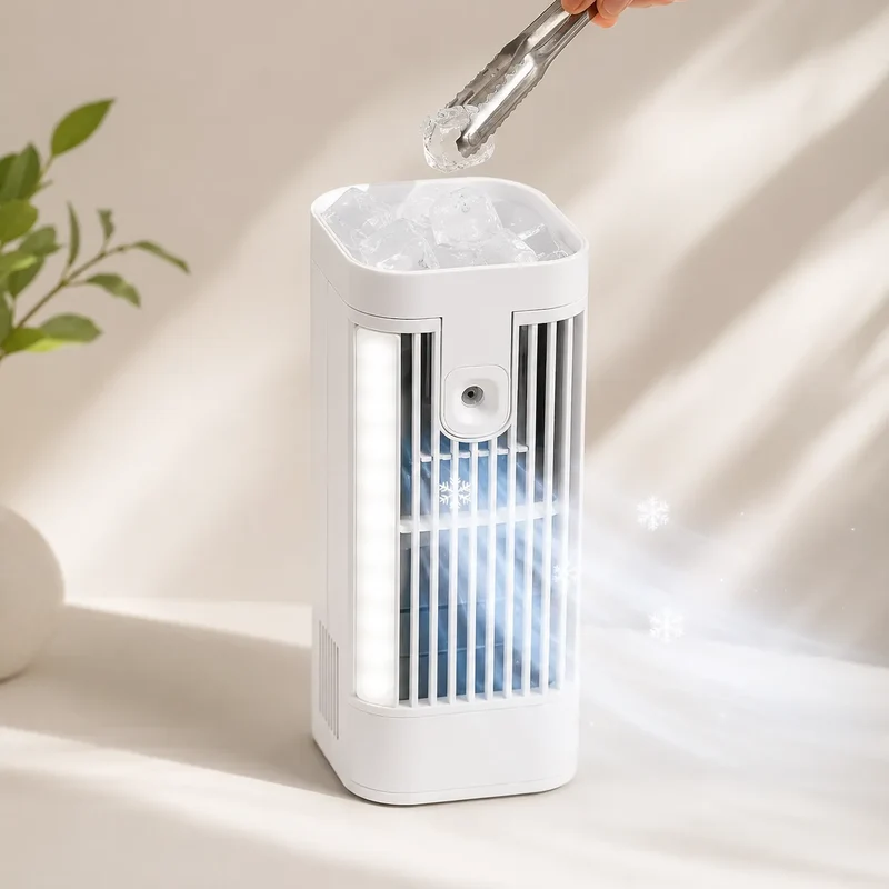 Mini Rafraîchisseur d’Air USB avec Veilleuse pour Bureau
