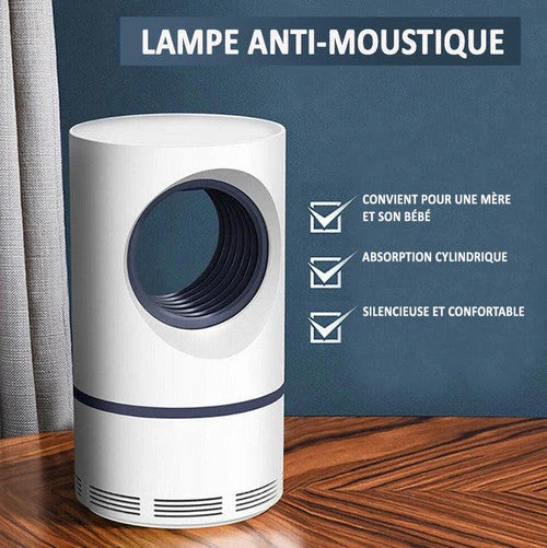 Piège à Insectes UV Silencieux avec Ventilateur Aspirant USB