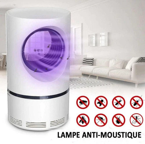 Piège à Insectes UV Silencieux avec Ventilateur Aspirant USB