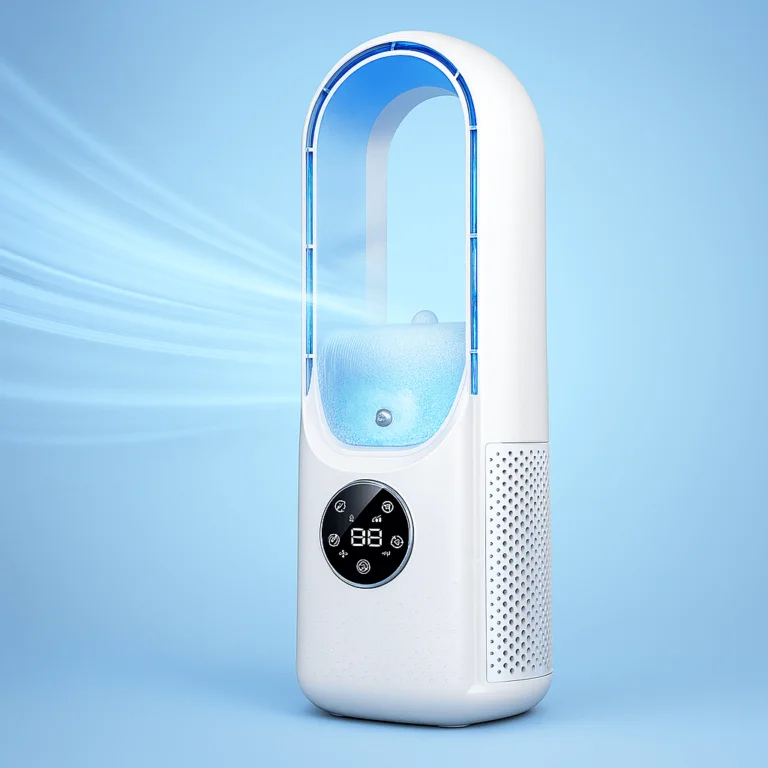 Rafraîchisseur d’Air USB Sans Lames avec Réservoir d’Eau et 6 Vitesses