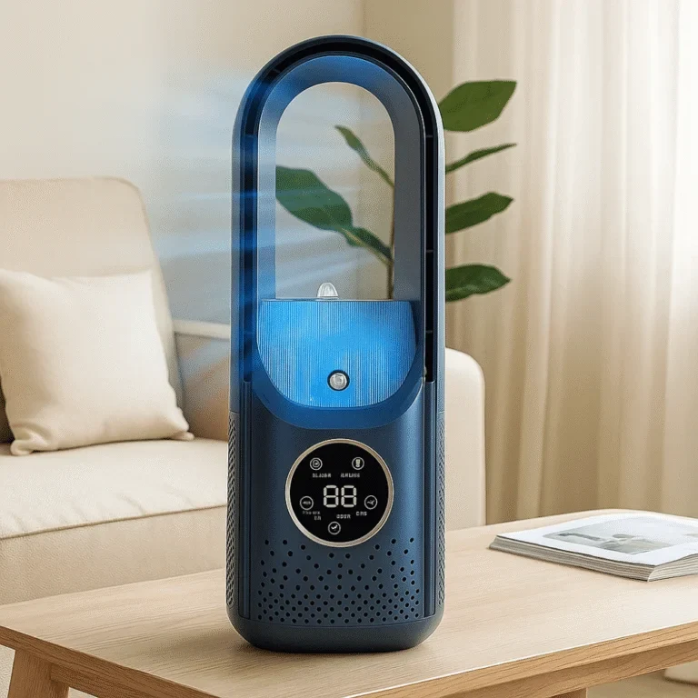 Rafraîchisseur d’Air USB Sans Lames avec Réservoir d’Eau et 6 Vitesses