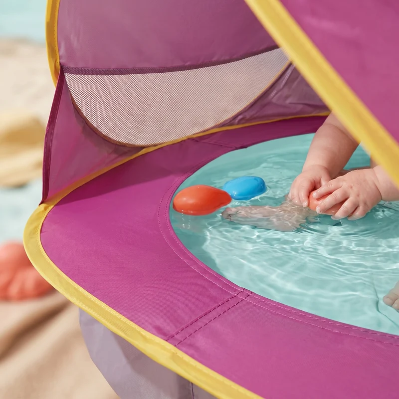 Tente de Plage Bébé avec Piscine Intégrée et Protection Solaire UPF 50+