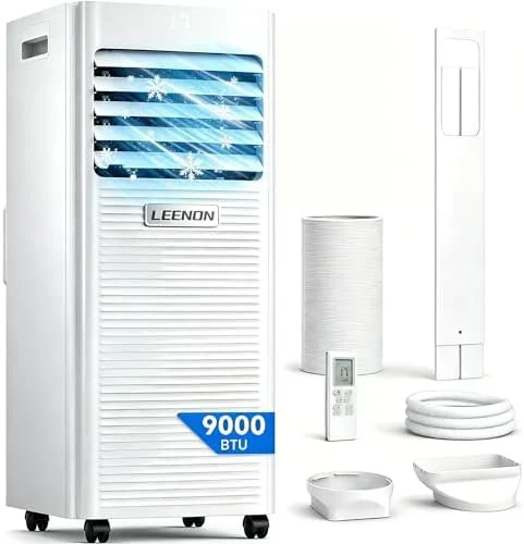 Climatiseur Mobile 3-en-1 9000 BTU pour Petites Pièces et Chambres
