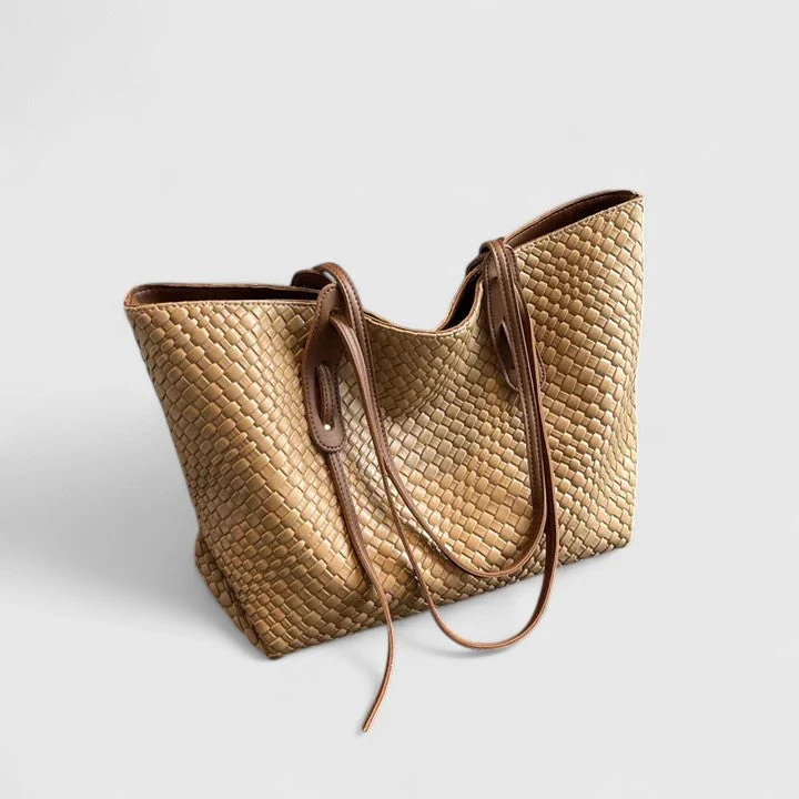 Sac tote femme tressé grande contenance
