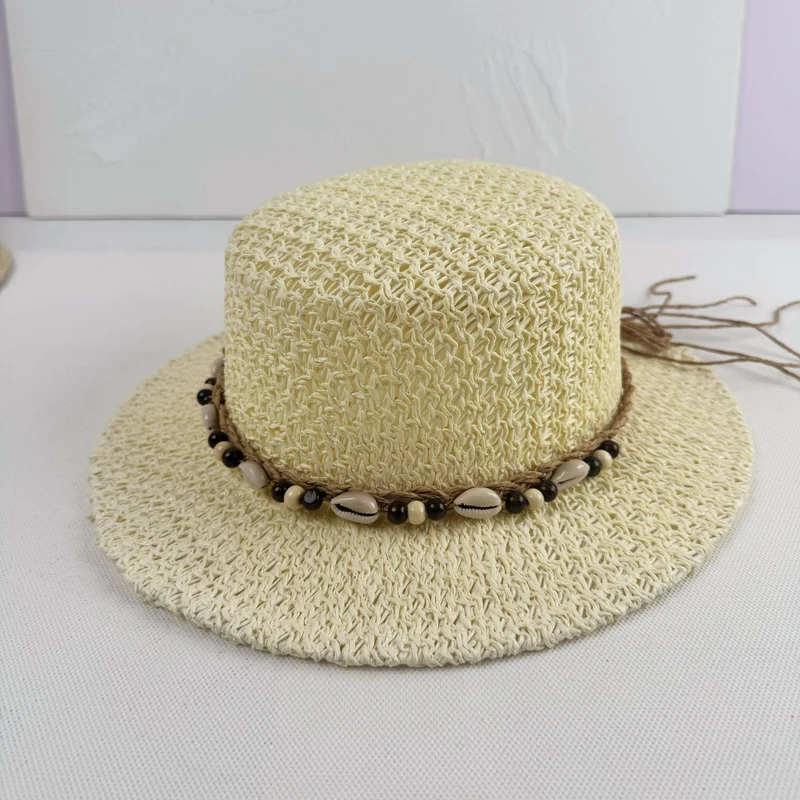 Chapeau de soleil pour femme - texture tressée - accessoire voyage