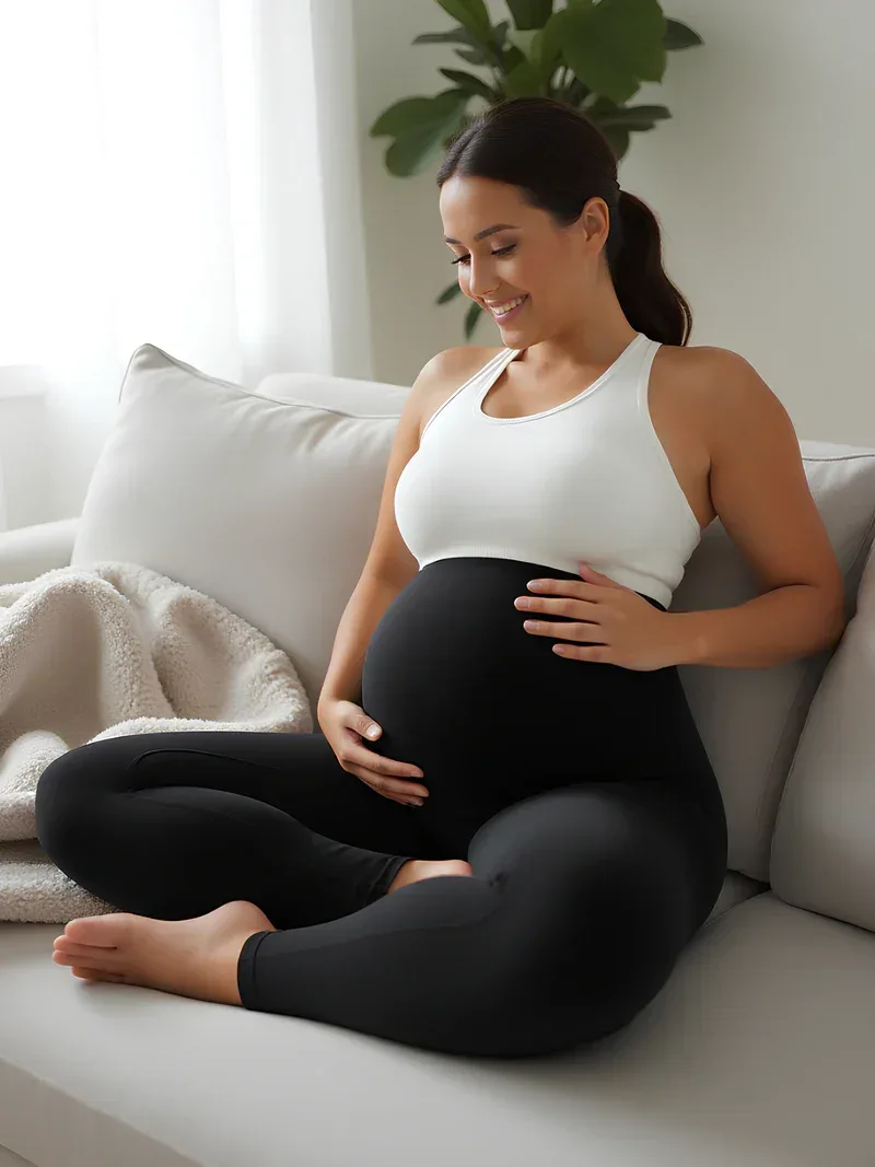 Legging de yoga maternité taille haute